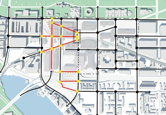 The Neighborhood Development Framework Street Grid Transit and Transportation Independence Ave 10 th St 7 th St 4 th