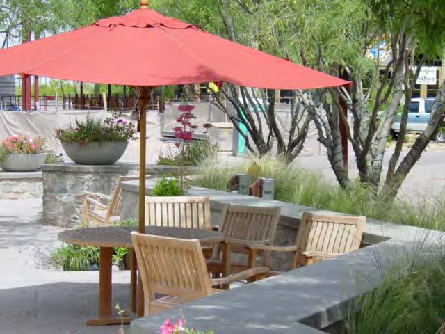 Open Space and Amenities 1. Outdoor dining areas should be placed away from off-site uses that are sensitive to noise and night-time activity.