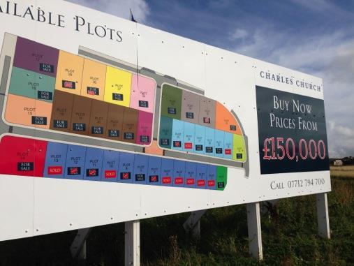Serviced Plots on larger housing sites Charles Church, Newcastle Great