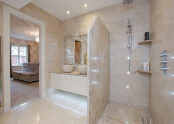 ENSUITE BATHROOM: Luxury bespoke suite comprising