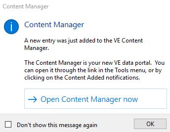 4.5 Content Manager When the user selection is complete, the selected reports can be generated by clicking the OK button.