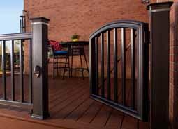 Accessories it's all about the options 4 curved rail Gates Add design distinction