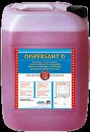 Use between 20 gm and 200 gm per litre of water. Rinse with Dispersant D followed by water.