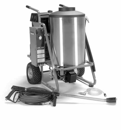 Pressure Washers Commercial Duty, Hot Water, Electric-Powered Pressure Washers 2632850 Cat Part Number 235-3077 235-3078 Pressure 97 bar (1500 PSI) 138 bar (2000 PSI) Volume 7.6 lpm (2.0 gpm) 13.