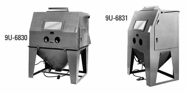 Blasting Equipment Blast Cabinets Warranty: Manufacturer s Five Years against defects in materials and workmanship 2633336 Removes heat-treat scale Cleans valves, pistons, and cylinders in engines