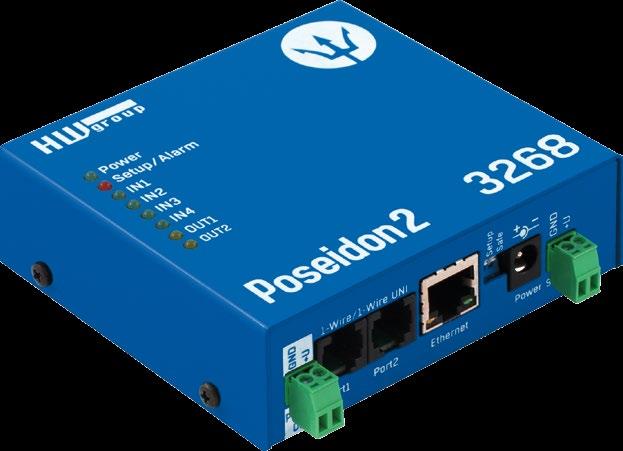 Poseidon 36 4 Remote monitoring of and detectors and control of relay s. Poseidon 36 supports up to connected over UNI / and up to 4 detectors connected to digital s.