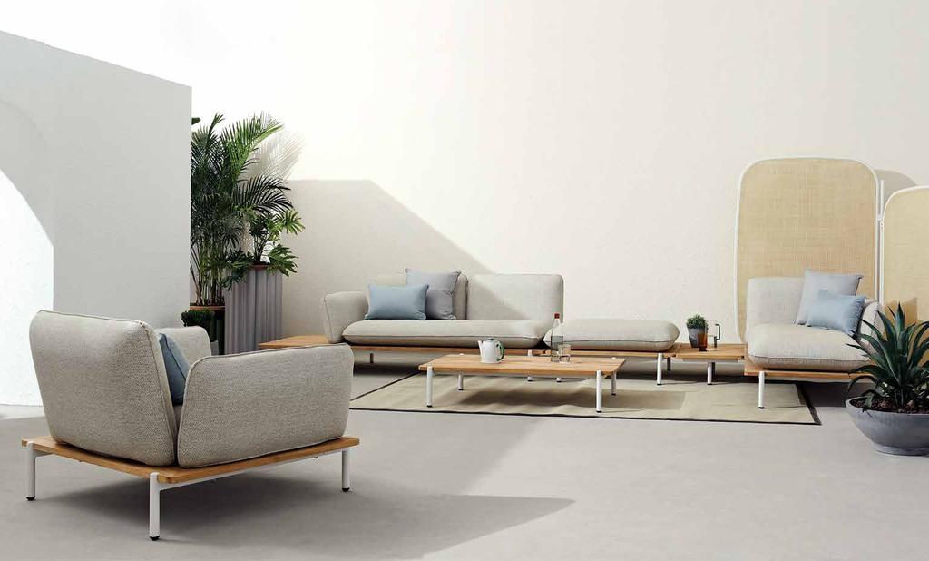 PILLOW (KC8804) sofa set 1, armchair, coffee table (KT8804) 122 68 25cm; cushions in Linen.