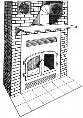 An insert can be installed in an existing masonry fireplace to improve its efficiency and reduce the chances of cold air, odors and smoke spilling into the room.