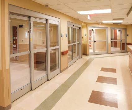 A package to suit your needs The line of health care entrance systems offers customized features and unsurpassed reliability.