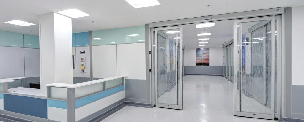 Healthcare Solutions from ASSA ABLOY Entrance Systems Smoke Control Smoke rated packages certified to UL1784 are available with t-slotted seals, concealed sweeps and positive latches.