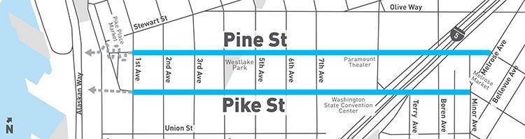 PROJECT INTRODUCTION Pike and Pine streets, between First and Melrose avenues
