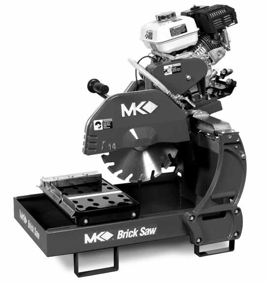 www.mkdiamond.com MK-000 GAS SERIES MASONRY SAW Parts List MODELS part # MK-00H MK-00V MK-00K MK-00G Revision 0 0.0 Manual Part No.
