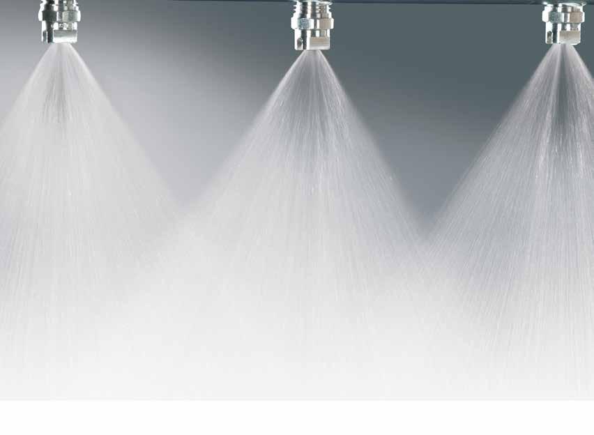 Volume % LEARN THE BASICS OF DROP SIZE Air atomizing nozzles produce the smallest drop sizes, followed by fine spray, hollow cone, flat fan and full