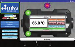 The User Interface System adjusts variables such as temperature set points, upper and lower temperature threshold alarms, control parameters, and heater identification as well as advanced parameter