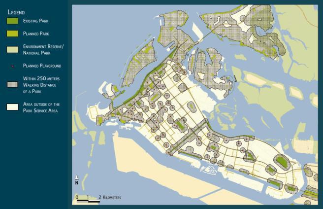 The assessment was completed for the three focus areas: Abu Dhabi Mainland, Abu Dhabi Island and the City of