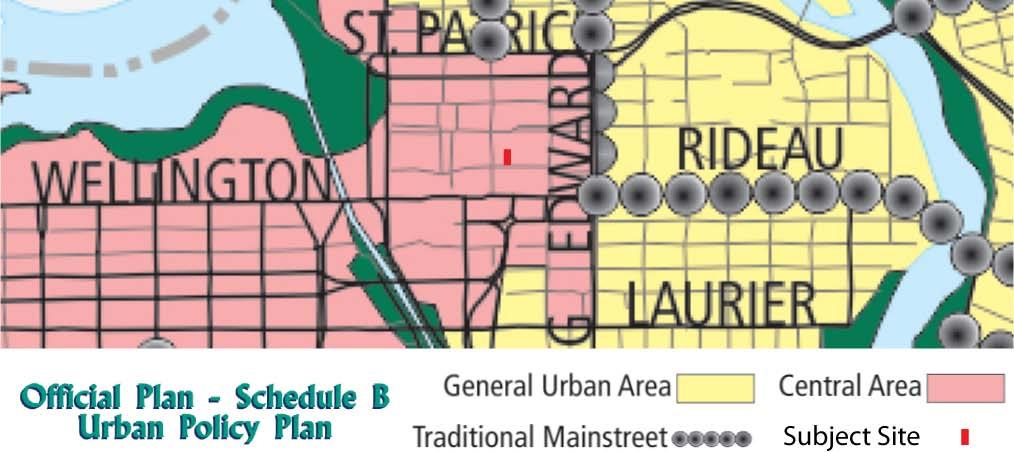 FIGURE 3: SCHEDULE B URBAN POLICY PLAN, CITY OF OTTAWA OFFICIAL PLAN. Policy 9 of Section 3.6.