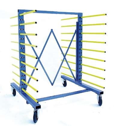 Drying Trolley Stabilo-Flex Stabilo Flex Powerful and flexible With double carrier beams on each side and a heavy duty base carriage. It s meant for heavy duty loads such as heavy doors and panels.