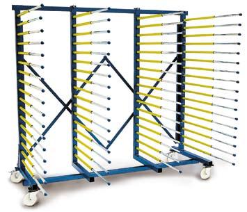 GESCHA Drying Trolley Standard Paint Drying Trolley Standard Flexible, robust and stable Easy to extend and push back together Gescha-WikiWiki-plug in system (no tools required) High-quality yellow