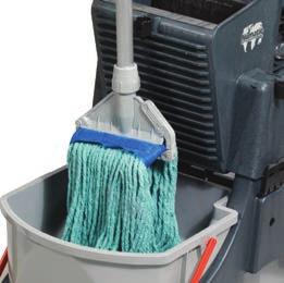 mops and string mops up to 24 ounces Twin buckets reduce