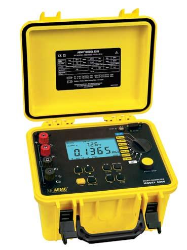 10A Micro-Ohmmeter Model 6250 The 10A Micro-Ohmmeter Model 6250 is a rugged, low resistance tester designed for plant maintenance, quality control in manufacturing and field use.