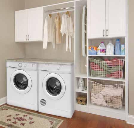 Transform a wasted space into a laundry room or modify your existing space with a