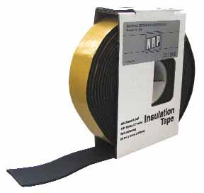 NRP cork insulation tape assures you easy and long lasting installation. Tape stays flexible to -20 F and no extra adhesives are needed. NRP rubberized cork tape adheres firmly to metal and to itself.