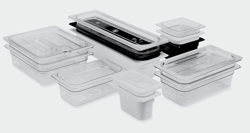 Product Solutions Camwear Food Pans Use shallow pans to cool prepared foods.