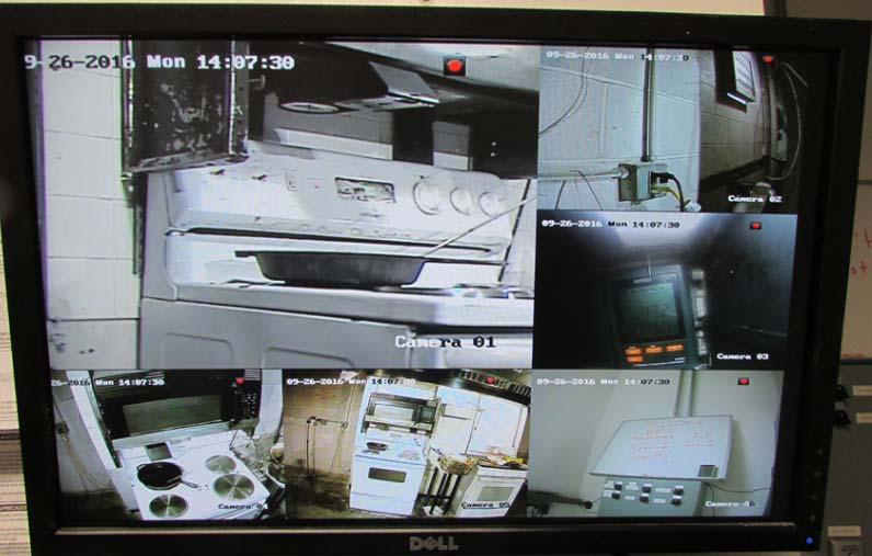 Figure 6. Photograph of Video Test Screen. 4.0 TEST PROCEDURE For each test, the skillet is to be placed on the largest burner at the front or rear of the stove.