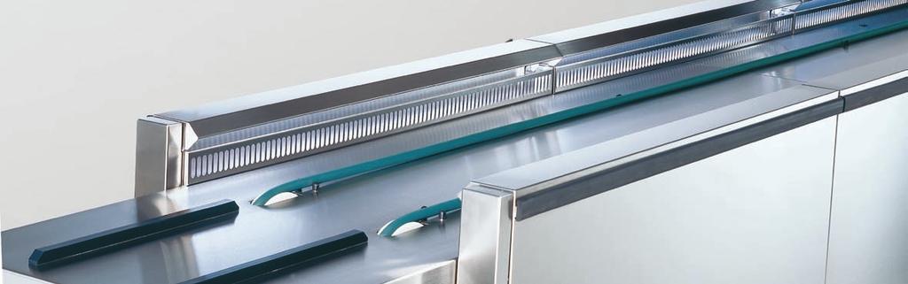 Continuous stream of big advantages. The new food service conveyor belt with convection cooling. The first of its kind!
