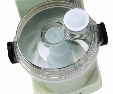 food processors Stainless steel bowl, rotor and polycarbonate cover can be assembled in a matter of seconds Simply turn
