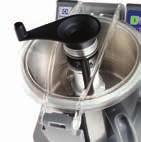 food processors Transparent lid Variable speed control Transparent lid permits the operator to check the preparation during operation and to add ingredients without opening the lid Hinged cover,
