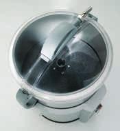 models available for cleaning shellfish (T5M/T8M) with a reduced speed (208 rpm), seashell plate and