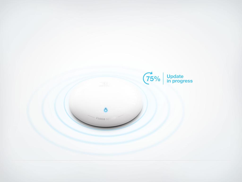 Wireless update The Fibaro Flood Sensor has been designed to get firmware updates automatically without any intervention from the user.