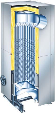 50/51 Condensing technology for medium sized and industrial/coercial boilers The Vitotrans 300 stainless steel flue gas/water heat exchanger reduces operating costs by utilising the condensing effect