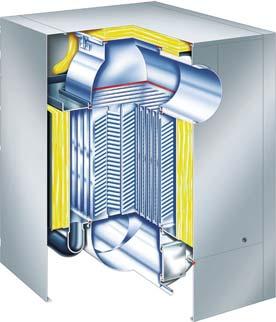 The utilisation of condensing technology has a particularly high impact on the operating costs of these boiler systems.