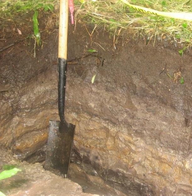 from the soil surface to the saturated zone in the Soil Pit.