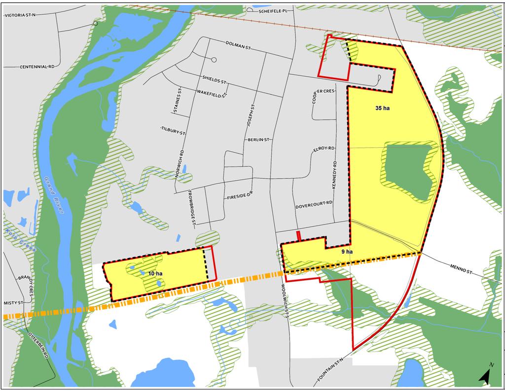 Four options were identified for North Cambridge, and one option