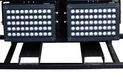 Capable of emitting 1,080,000 lumens, the light head assembly is mounted on a carbon steel, cube-style platform with picking eyes for seamless hoisting and transportation.