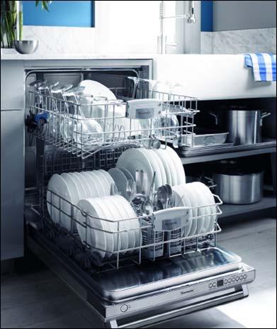 Leak Protection with Auto Shut-off Leak sensor monitors the water level in the dishwasher s solid molded base Automatic