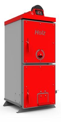 HOLZ / HOLZ PLUS HOLZ - Boilers for firewood burning 13-22 kw Holz is a central heating boiler designed for upper, cyclical, wood burning using chimney draft.