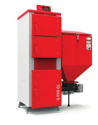 Q Eko GL Eco-pea coal class 5 feeder boilers 15-69 kw The Q Eko GL is an environmentally-friendly heating boiler with structure based on the Heiztechnik fire tube heat exchanger with high heat