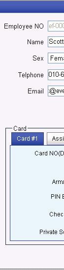 Different access schedulee will specify the card