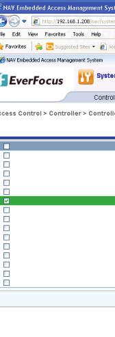 NAV IP Access controller Steps: 1) Click the Alarm