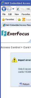 NAV IP Access controller Figure14 8 Import Cards 1)