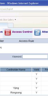 1 CardReport Click on the menu bar Access Control Report Card Report and enter to the card report page.