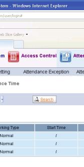 page. After set up the attendance time, click the Save button to save.