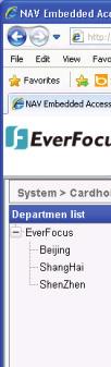 9. Cardholder Chapter 9 This chapter introduces EverAccess NAV Controller s cardholder management, ncluding: department