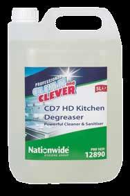 conclude the product is suitable for non-rinsing applications when dilution is greater than 1:10 Excellent cleaning power on all food types including animal fats, vegetable oils, starches and