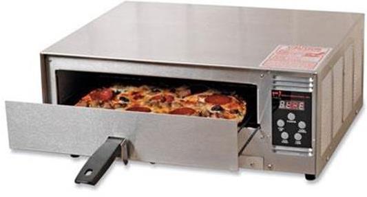 Pizza Ovens Press POWER button button will light up Press LOW or HIGH button to select cooking temperature (low is approx. 350 and high approx.. 450 degrees F) Press TIMER UP button to desired minutes.