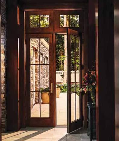 HINGED PATIO DOORS 400 SERIES FRENCHWOOD HINGED Our best-selling hinged inswing patio door offering time-tested, classic wood craftsmanship.